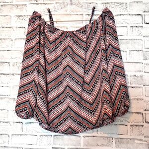Chevron‎ Patterned Women's Top